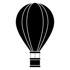 Obraz premium silhouette airballoon travel recreation adventure vector illustration eps 10