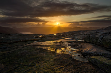 Obraz premium Lysefjord sunset