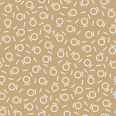 Abstract geometry gold deco art memphis fashion pattern