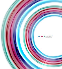 Abstract wave template