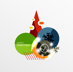 Vector Christmas label or price tag sticker