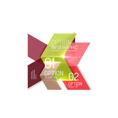Vector geometric infographic template