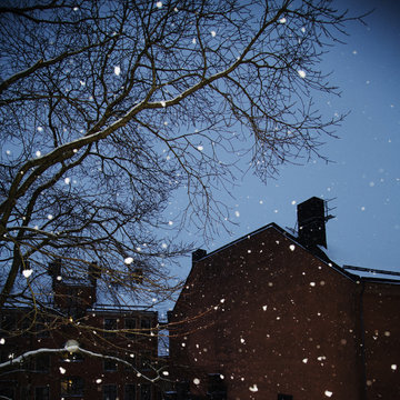 Sweden, Snowfall in city
