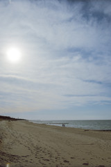 Beach in the summer time