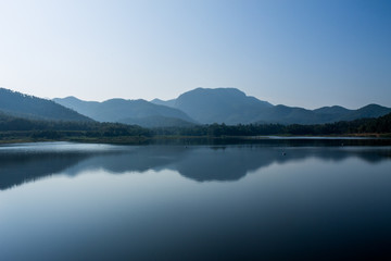 Reserved water at Hui Lan irrigation dam