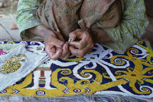 Kenyah beadwork, Kalimantan, Indonesia