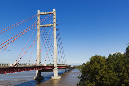 Amistad Bridge on Rio Tempisque, connecting the Interamericana Highway to the Nicoya Peninsula, Guanacaste Province