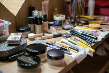 Obraz na płótnie Canvas Makeup Cosmetics tools