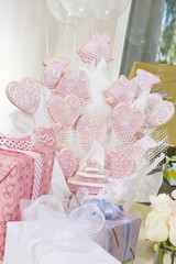 Gifts and decoration at hen party