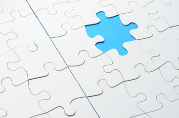 Jigsaw Puzzle with missing piece