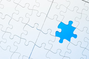 Jigsaw Puzzle with missing piece