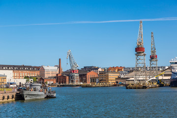 Fototapeta premium Cargo port in Helsinki