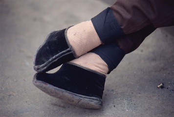 Bound feet, Lanzhou, China