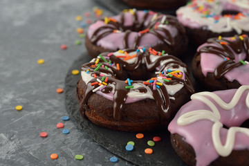 Donuts with icing