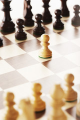 Chess board after first move