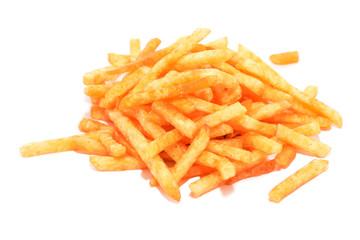 Potato Sticks isolated on white background