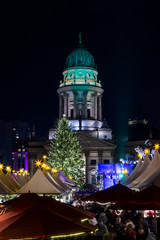 Obraz premium Christmas market on Gendarmenmarkt square. Berlin. Germany.