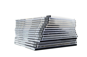 DVD covers on white background