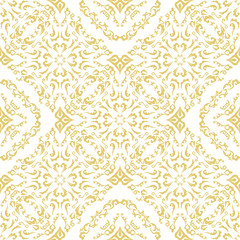 Damask seamless classic pattern. Vintage Baroque delicate background. Classic ornament for wallpapers, textile, fabric. Exquisite floral baroque template.