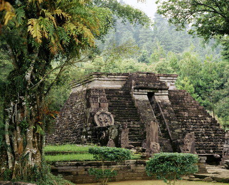 Candi Sukuh dating from the 15th century, on Mount Lawu, Solo, Central Java, Indonesia


