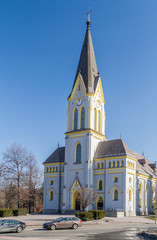 Fototapeta na wymiar Lutheran Church in Trinec, Czech Republic