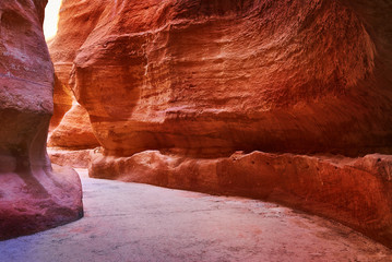 The Sig. Main entrance to the ancient city of Petra. Southern Jordan