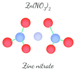 Zinc nitrate ZnN2O6 molecule