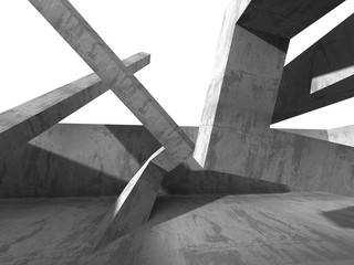 Abstract Architecture Background. Concrete Construction