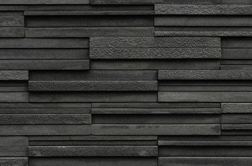 Fond de texture d& 39 ardoise de briques noires, texture de mur en pierre d& 39 ardoise