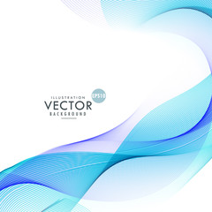 abstract blue smooth wave background design