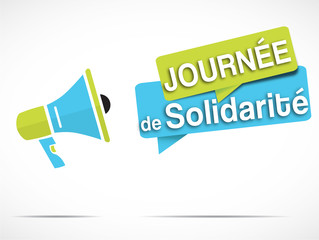 mégaphone : journée de solidarité 