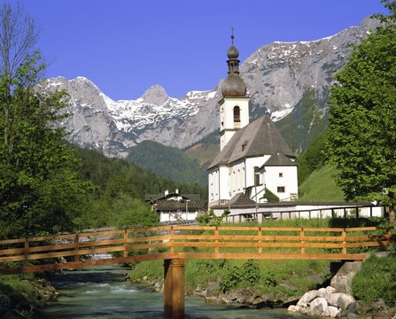 Church at Ramsau, Bavaria, Germany