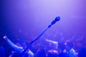 Microphone for sound, music,audio studio or stage,Speech broadcast equipment. Live pop, rock...