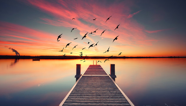 Entspannung und Stille am See