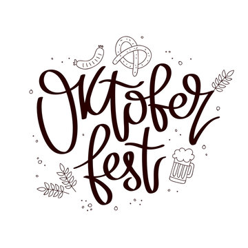 Oktoberfest. The trend calligraphy.