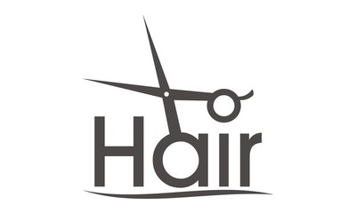 Letter Hair With Scissor and Comb