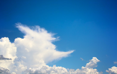 Naklejka na ściany i meble blue sky and clouds white