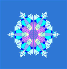 Obraz premium snowflake vector