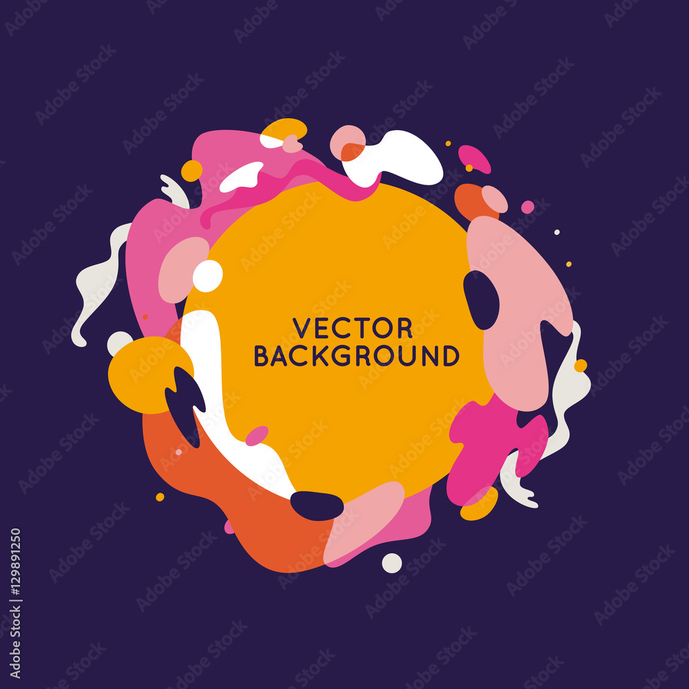 Poster vector decorative abstract background