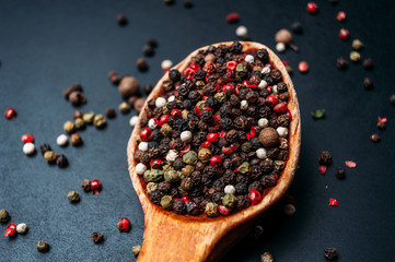 Hot pepper mix. Background.