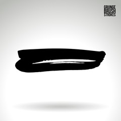 Brush stroke and texture. Vector design. Underline and border.