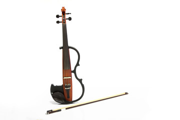 Electric violin isolated