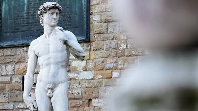 Florence, the stuatue of David created by Michelangelo
