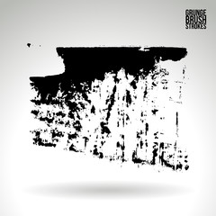Fototapeta premium Brush stroke and texture. Vector design. Underline and border.