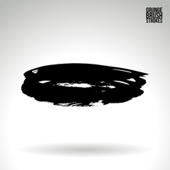 Fototapeta premium Brush stroke and texture. Vector design. Underline and border.