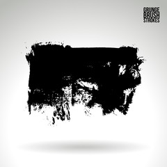 Fototapeta premium Brush stroke and texture. Vector design. Underline and border.
