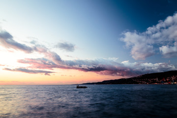 The castle and the lighthouse of Trieste