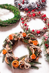 Christmas fair wreathes