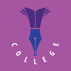 vector logo college