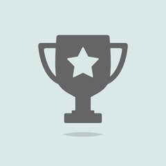 Trophy icon vector
